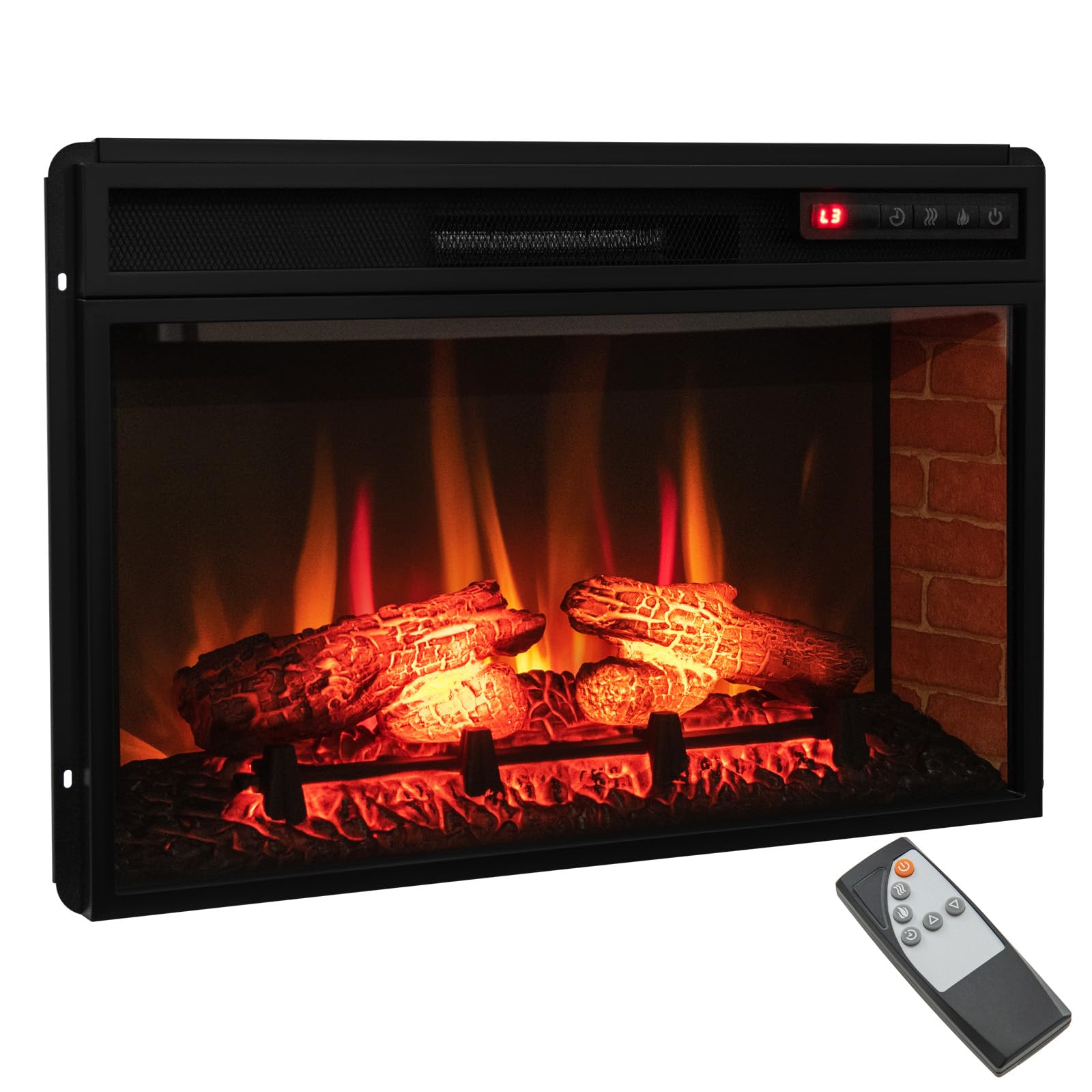 Tangkula 26 Inch 1500W Infrared Quartz Electric Fireplace Insert